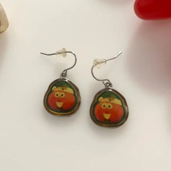 Set Of 4 Vintage Christmas Holiday Festive Santa Jingle Bell Earrings - Picture 7 of 16